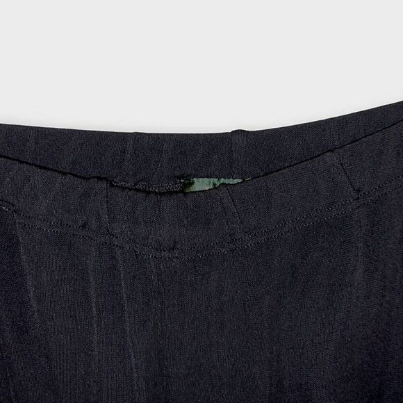 Ralph Lauren Womens Pants Sz Large Black Jersey Knit Pullon Wide Leg Classicore - Picture 3 of 7